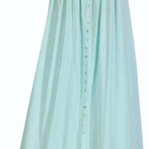 Printed Women's Cotton Nighty, Green