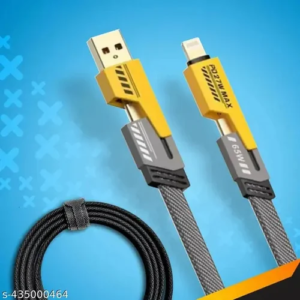Silicone Mobile Data Cable (USB-A to Type-C) - 120W, 40 Gbps, 1m