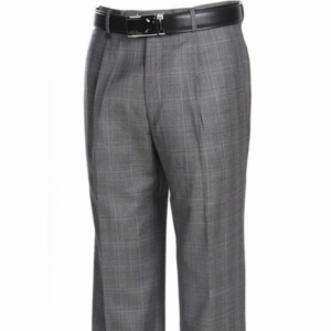 Gray Cotton Blend Industrial Formal Trouser