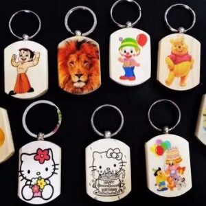 Printed Wooden Keychain