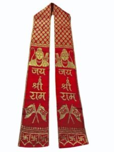 Cotton Printed Jai Shree Shyam Dupatta, Medium Size, 2.25 m