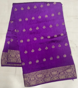 Resham Work Party Wear Silk Saree, 6 m